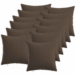 vidaXL Pagalvėlės užvalkalas 12 vnt. HEERLEN Taupe 45 x 45 cm Audinys