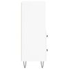 vidaXL &Scaron;oninė spintelė, baltos spalvos, 34,5x34x90cm, apdirbta mediena
