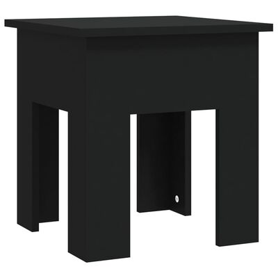 vidaXL Kavos staliukas, juodos spalvos, 40x40x42cm, MDP