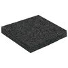 vidaXL Gumos granulių terasų kilimėlis Juodas 9 x 9 x 1 cm Guma