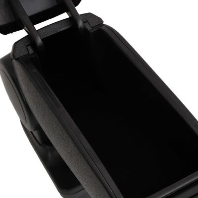 vidaXL Automobilio porankis, juodos spalvos, 13x36x(30–46)cm, ABS
