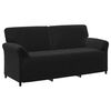 vidaXL 3-Vietis Sofa Juoda 198 x 83 x 95 cm Aksomas