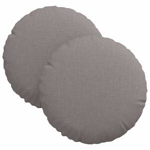 vidaXL Sėdynių pagalvėlės 2 vnt. Audinys Taupe &Oslash;30 x 13 cm