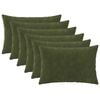 vidaXL Pagalvėlės užvalkalas 6 pcs HEERLEN Žalia 30 x 50 cm