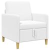 vidaXL Sofa su saugojimo vieta Balta 72 x 78 x 87 cm Poliesteris