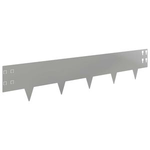 vidaXL Vejo kra&scaron;tas 30 pcs 100 x 20 cm Plienas Sidabrinė