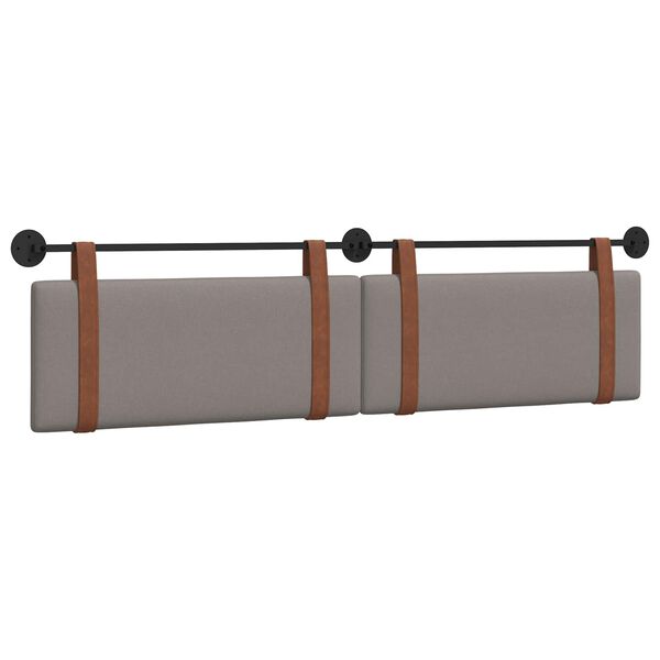 vidaXL Kabantysis galvūgalis Taupe 210 x 55 x 5 cm Antikinis PU