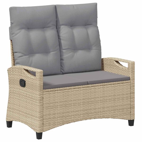 vidaXL Sodo suolas Bežinė ir &scaron;viesiai pilka 105 x 60 x 112 cm