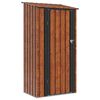 vidaXL Sodo pa&scaron;iūrės Ruda 103 x 74 x 200 cm Metalas