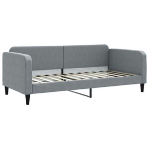 vidaXL Sofa, &scaron;viesiai pilkos spalvos, 90x200cm, audinys