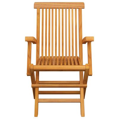 vidaXL Sulankstomos sodo kėdės, 6vnt., tikmedžio medienos masyvas