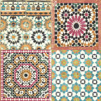 DUTCH WALLCOVERINGS Tapetai, įvairių spalvų, marokietiškos plytelės
