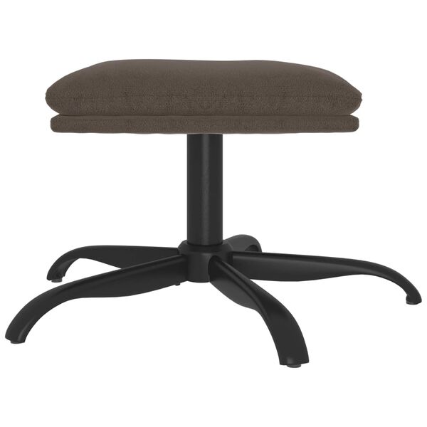 vidaXL Pakoja, tamsiai pilka, 60x60x36cm, mikropluo&scaron;to audinys