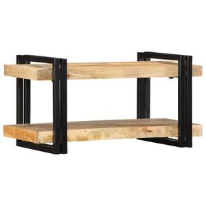 vidaXL Sieninė lentyna 70x33x35 cm Masyvus neapdorotas medis Mango
