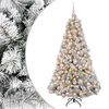 vidaXL Dirbtinė kalėdinė eglutė su rutuliuku 180 cm 300 LED