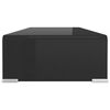 vidaXL TV stovas/monitoriaus pakyla, juodas stiklas, 70x30x13 cm