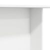 vidaXL Valgomojo stalas Balta 110 x 60 x 75 cm Apdirbta mediena
