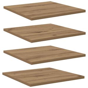 vidaXL Knygų lentyna 4 pcs Ruda 40 x 40 x 1,5 cm Apdirbta mediena