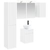 vidaXL Vonios spintos komplektas 5 pcs Balta 43 x 16 x 62,5 cm