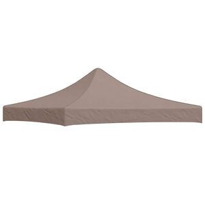 vidaXL Proginės palapinės stogas, taupe spalvos, 3x3m, 270 g/m&sup2;