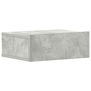 vidaXL Pakabinamas naktinis staliukas, betono, 40x30x15cm, mediena