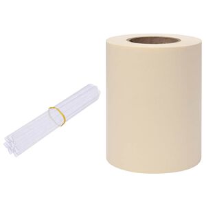 vidaXL Privatumo juosta, PVC, 35x0,19 m, kreminė