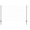 vidaXL Hexagonal Fence with Post 50 x 1,4 m PVC dengtas plienas Pilka
