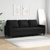 vidaXL Trivietė sofa, juodos spalvos, 180cm, audinys