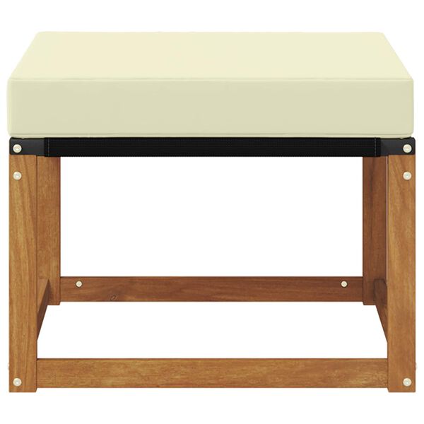 vidaXL Lauko pakojis Kietas akacijos medis ir tekstileno audinys