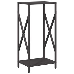 vidaXL Malkų lentyna Juoda 34x25x70 cm &Scaron;altai valcuotas plienas