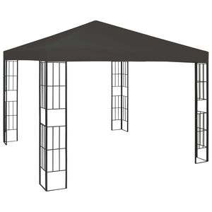 vidaXL Pavėsinė, antracito spalvos, 3x3m