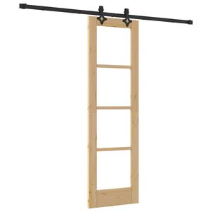 vidaXL Slankios durys Natūrali 61 x 198,5 cm