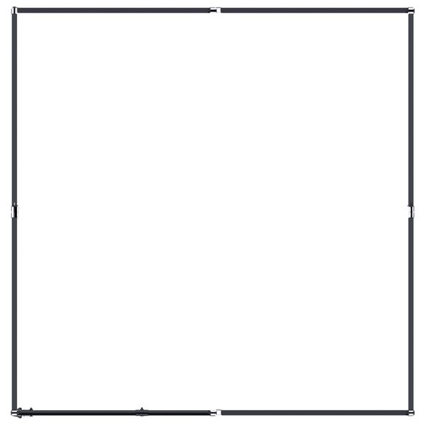 vidaXL Lauko voljeras &scaron;unims, plienas, 3,69m&sup2;