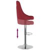 vidaXL Baro taburetės, 2vnt., raudonojo vyno spalvos, audinys