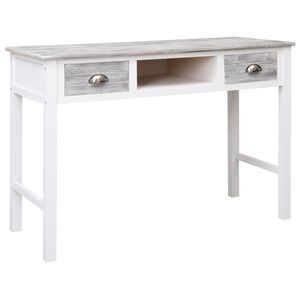 vidaXL Ra&scaron;omasis stalas, pilkos spalvos, 110x45x76 cm, mediena