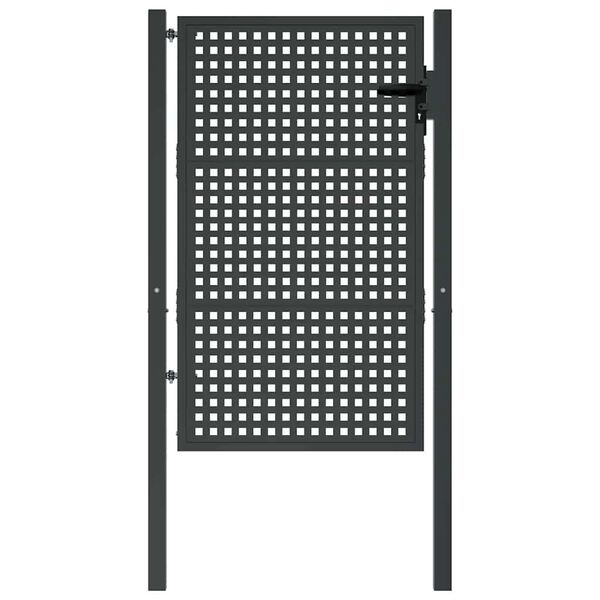 vidaXL Sodo vartai, antracito spalvos, 100x150 cm, plienas