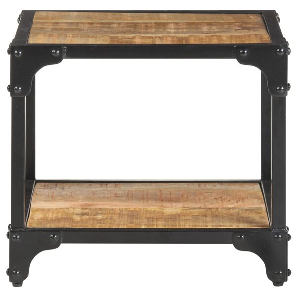 vidaXL Kavos staliukas, 40x40x36cm, neapdorotos mango medienos masyvas