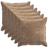 vidaXL Pagalvėlės užvalkalas 6 vnt. HOUTEN Ruda 65 x 65 cm