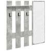 vidaXL Prikabinamas paltas Sieninis Betono pilka 100 x 10 x 100 cm