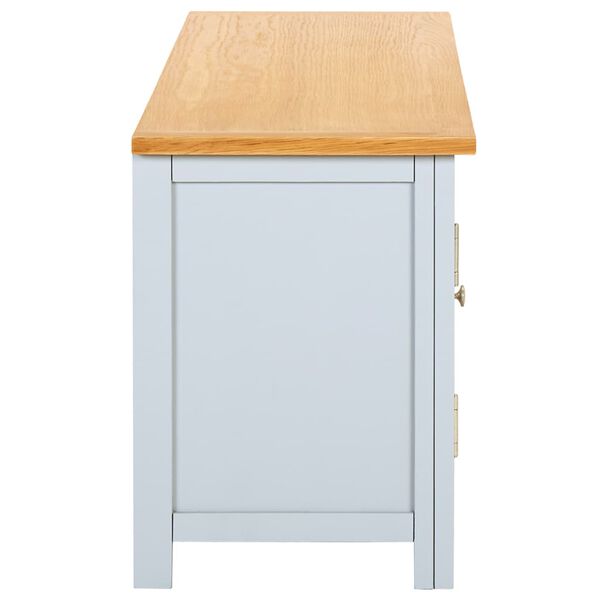 vidaXL TV spintelė, 120x35x48cm, ąžuolo medienos masyvas