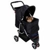 TRIXIE Sulankstomas augintinių vežimėlis, juodas, &scaron;unims ir katėms
