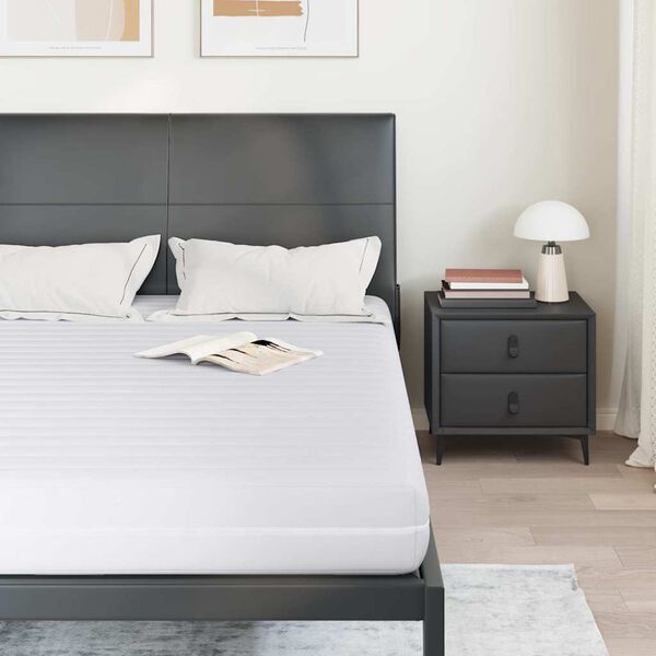 vidaXL Čiužinys Balta 140 x 190 cm Ki&scaron;eninė spyruoklė