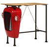 vidaXL Traktoriaus baro stalas, raudonas/rudas, 55x120x107cm, mango