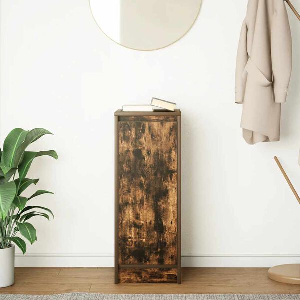 vidaXL Šoninė spintelė, dūminio ąžuolo, 29,5x34x76cm, apdirbta mediena