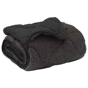vidaXL Žiemos antklodė Tik&scaron;tas Antracitas 135 x 200 cm