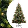 vidaXL Dirbtinis sulankstomas Kalėdų medis su 300 LED Žalia 180 cm