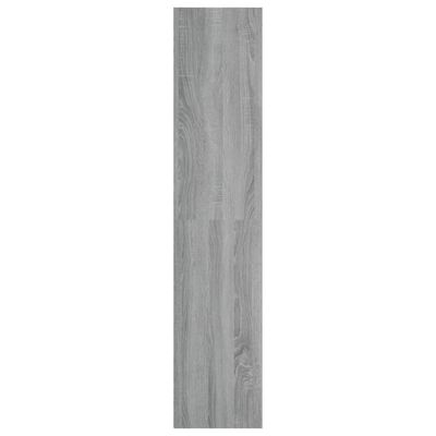 vidaXL Knygų/televizoriaus spintelė, pilka, 36x30x143cm, mediena