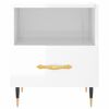 vidaXL Naktinė spintelė, balta, 40x35x47,5cm, apdirbta mediena, blizgi