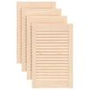 vidaXL Spintelės durelės, 4vnt., 61,5x39,4cm, pu&scaron;is, žaliuzių dizaino