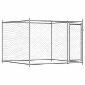 vidaXL Narvas &scaron;unims su durimis, pilkas, 2x2x1,5m, plienas
